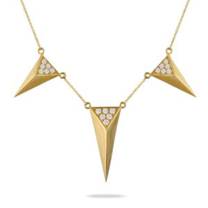 Triple Triangle Diamond Necklace