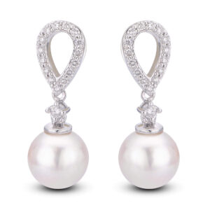 Akoya Pearl And Diamond Fashion Earrings