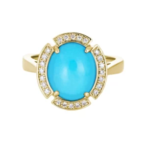 Turquoise & Diamond ring