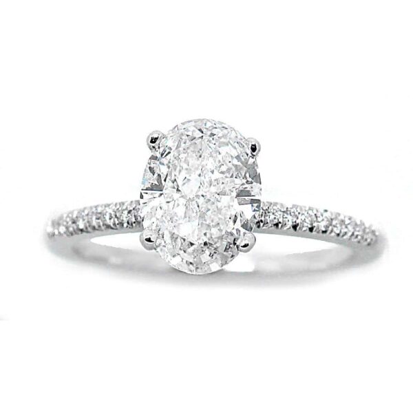 Simply Forever Oval Diamond Engagement Ring with