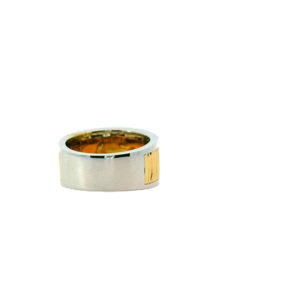 14K Two-Tone Gold and Diamond Fashion Ring - Image 2