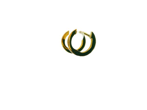18k Vermeil Small Hoop Earrings - Image 2