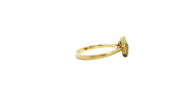 14K Yellow Gold Garnet and Diamond Ring - Image 4