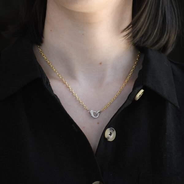 14K Two-Tone Gold necklace - Image 5