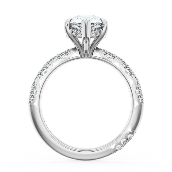 Tacori Platinum Pear Bloom Engagement Ring - Image 3