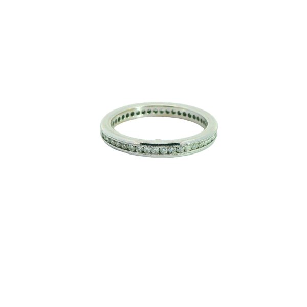 18k White Gold 0.48ctw diamond eternity band - Image 3
