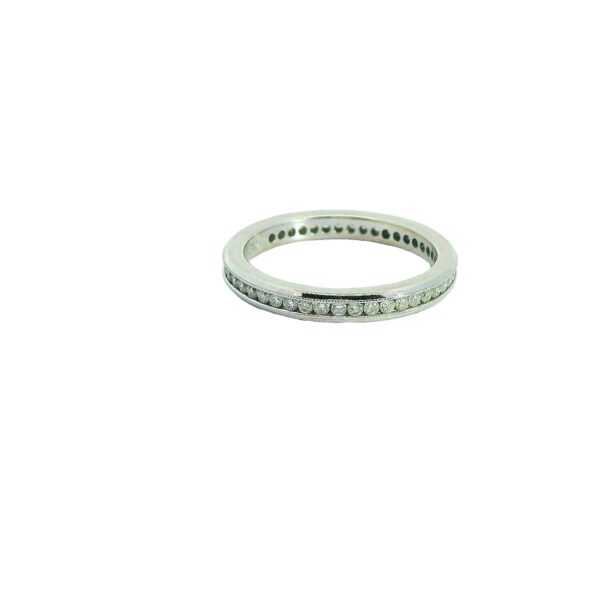18k White Gold 0.48ctw diamond eternity band - Image 2