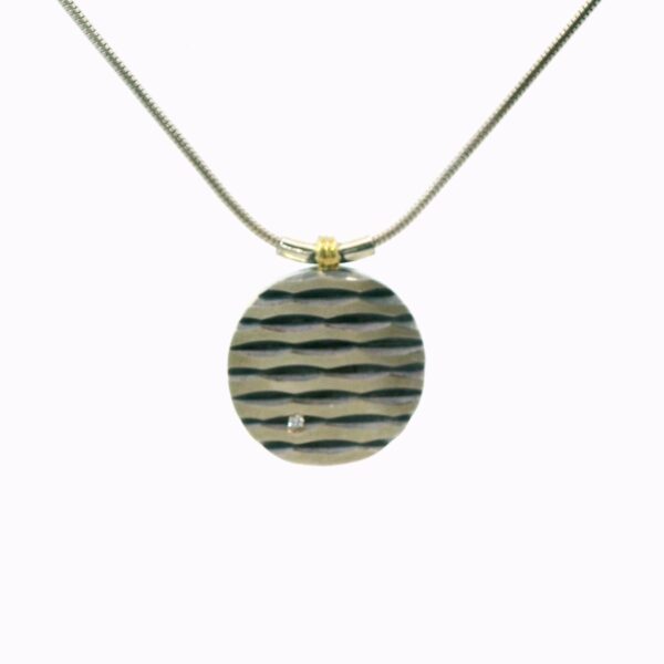 Rose Engine Sterling Silver Pendant