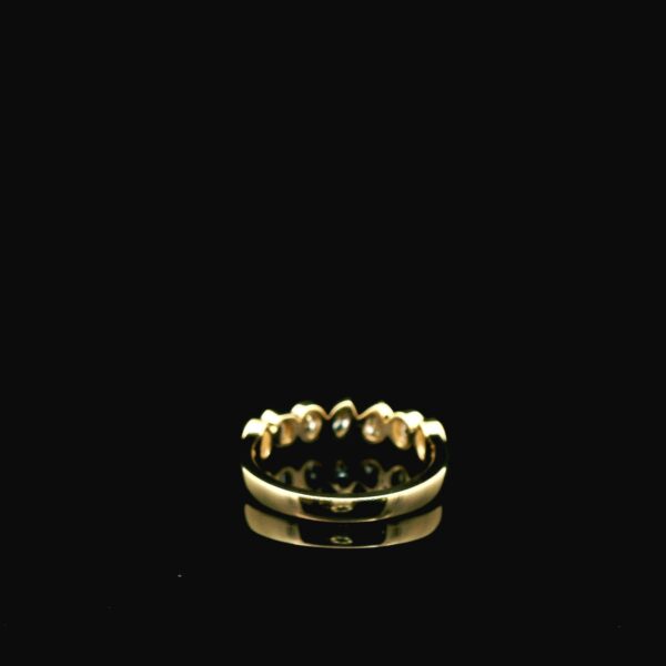14K Yellow Gold 7-Stone Diamond Band - Image 6