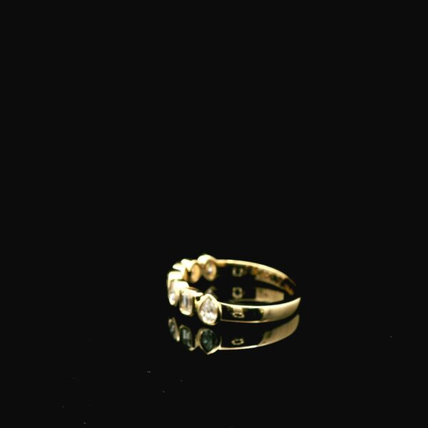 14K Yellow Gold 7-Stone Diamond Band - Image 5
