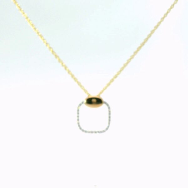 14K Yellow Gold and Diamond Pendant - Image 3