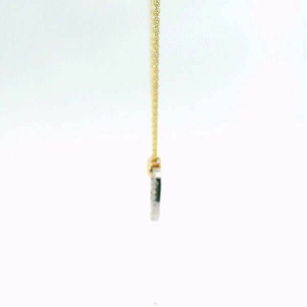 14K Yellow Gold and Diamond Pendant - Image 5