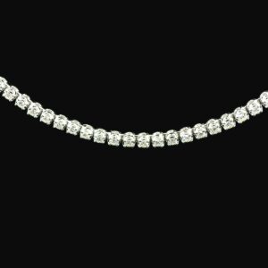  14K White Gold Tennis Diamond Necklace