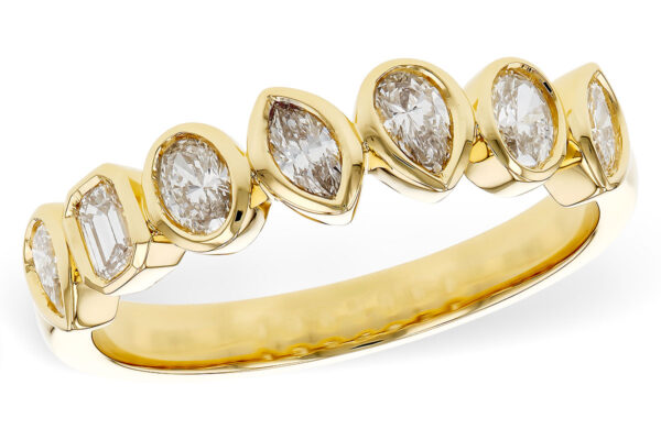14K Yellow Gold 7-Stone Diamond Band